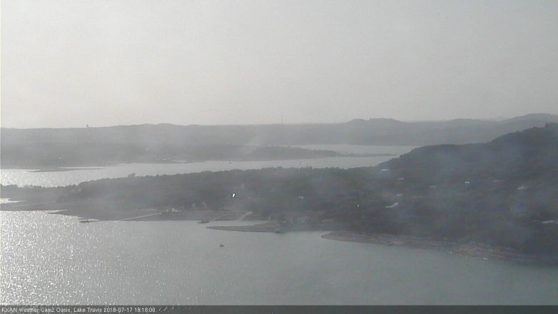 Lake Travis webcam, July 17, 2018 5:20 PM CT