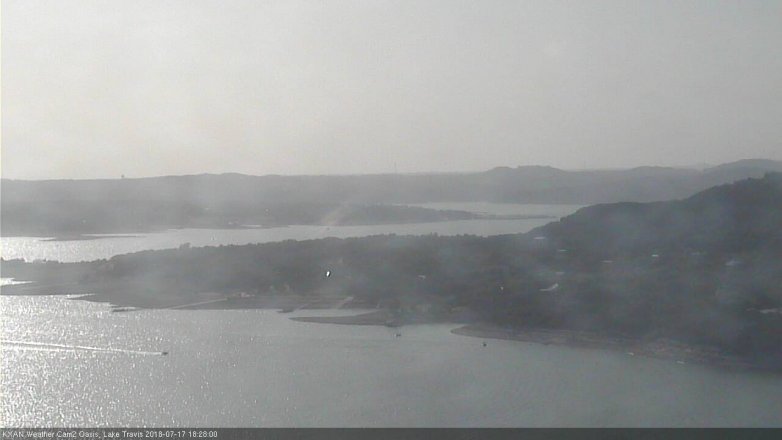 Lake Travis webcam, July 17, 2018 5:30 PM CT