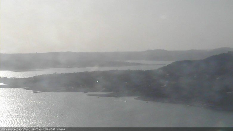 Lake Travis webcam, July 17, 2018 5:40 PM CT