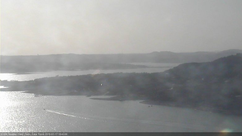 Lake Travis webcam, July 17, 2018 5:45 PM CT