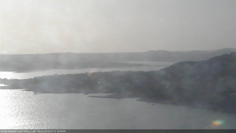 Lake Travis webcam, July 17, 2018 5:50 PM CT