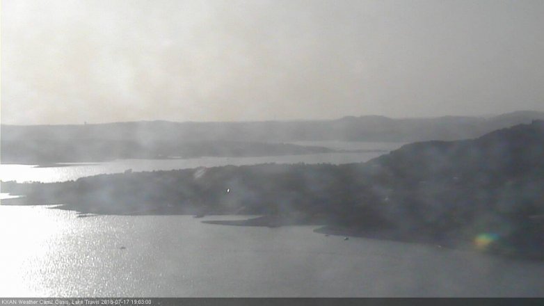 Lake Travis webcam, July 17, 2018 6:05 PM CT