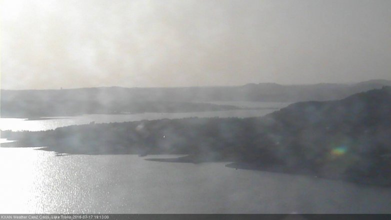 Lake Travis webcam, July 17, 2018 6:15 PM CT