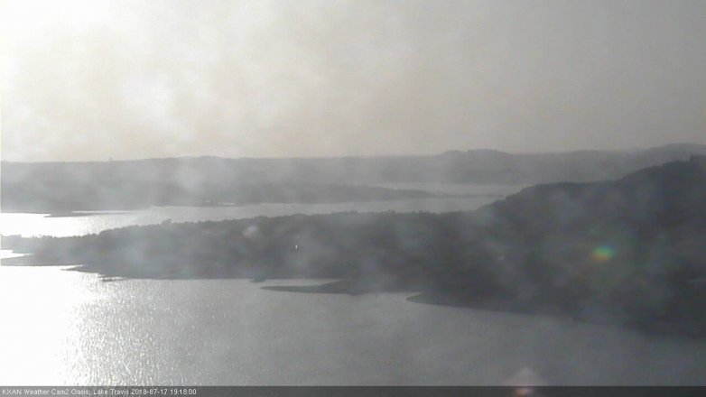 Lake Travis webcam, July 17, 2018 6:20 PM CT