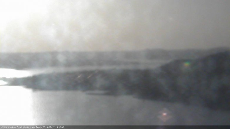 Lake Travis webcam, July 17, 2018 6:35 PM CT