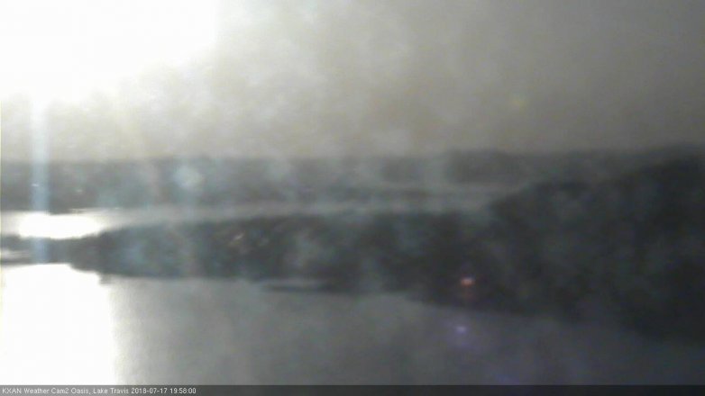Lake Travis webcam, July 17, 2018 7:00 PM CT