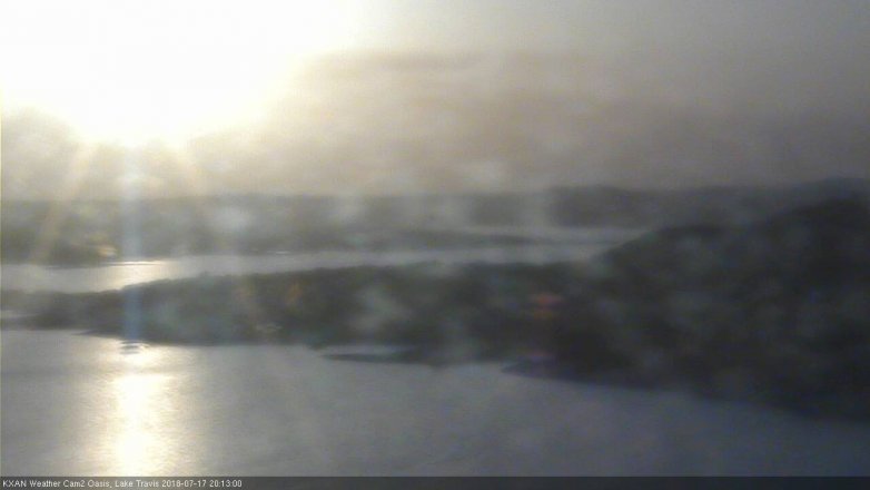 Lake Travis webcam, July 17, 2018 7:15 PM CT
