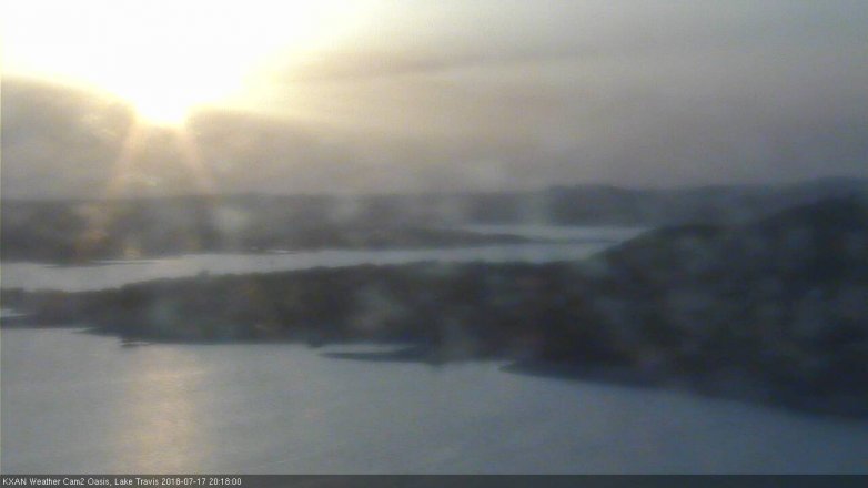 Lake Travis webcam, July 17, 2018 7:20 PM CT