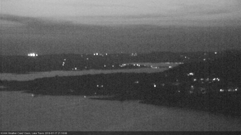 Lake Travis webcam, July 17, 2018 8:20 PM CT