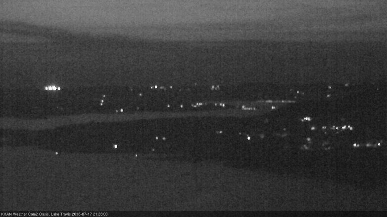 Lake Travis webcam, July 17, 2018 8:25 PM CT