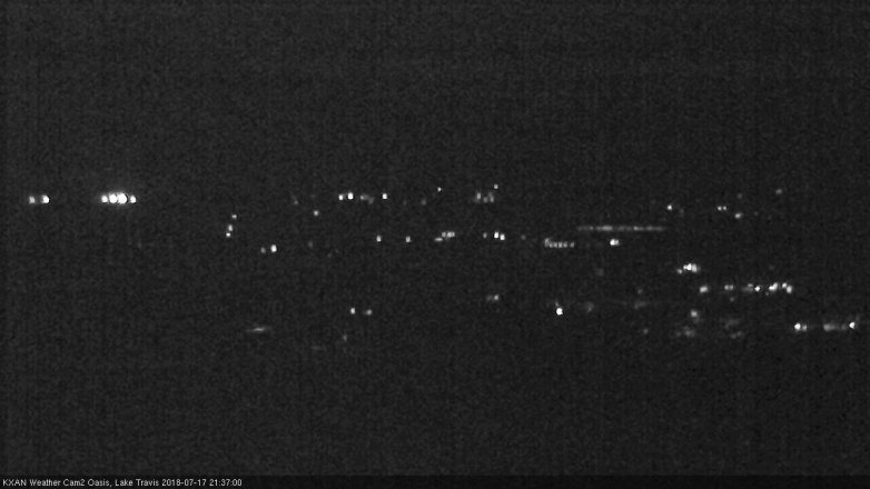 Lake Travis webcam, July 17, 2018 8:40 PM CT