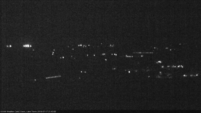 Lake Travis webcam, July 17, 2018 8:45 PM CT