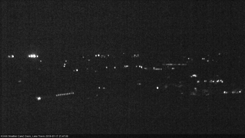 Lake Travis webcam, July 17, 2018 8:50 PM CT