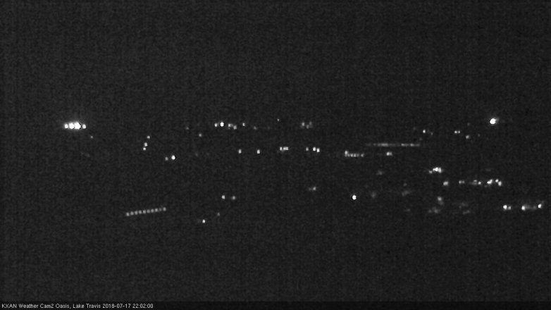 Lake Travis webcam, July 17, 2018 9:05 PM CT