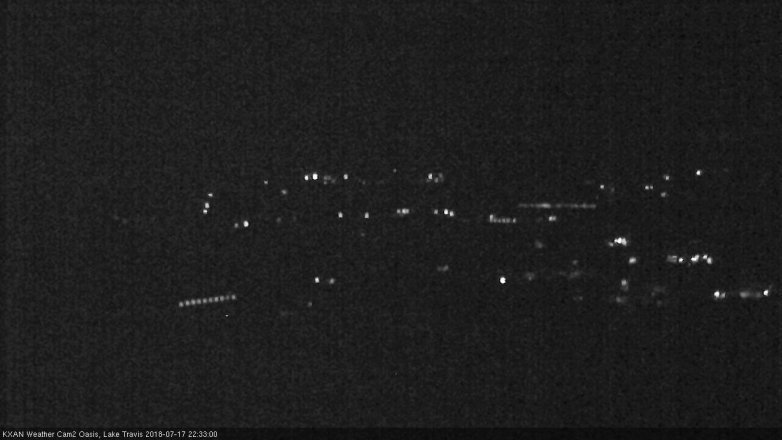 Lake Travis webcam, July 17, 2018 9:35 PM CT