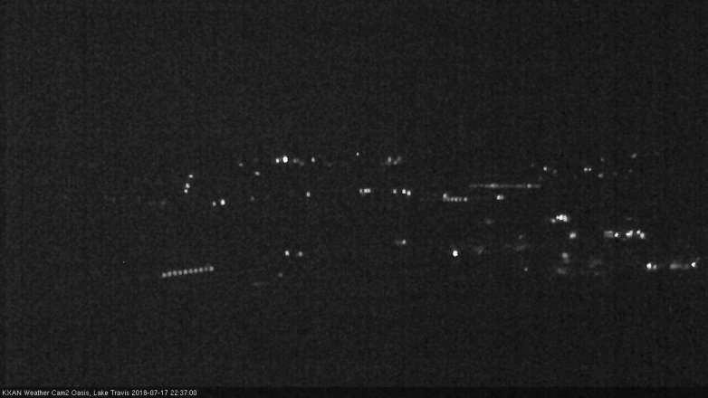 Lake Travis webcam, July 17, 2018 9:40 PM CT