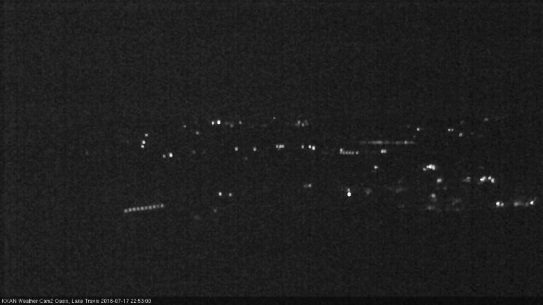 Lake Travis webcam, July 17, 2018 9:55 PM CT