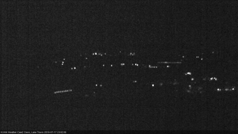 Lake Travis webcam, July 17, 2018 10:05 PM CT