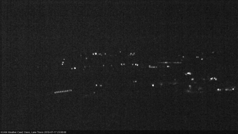 Lake Travis webcam, July 17, 2018 10:10 PM CT