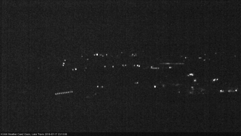 Lake Travis webcam, July 17, 2018 10:15 PM CT