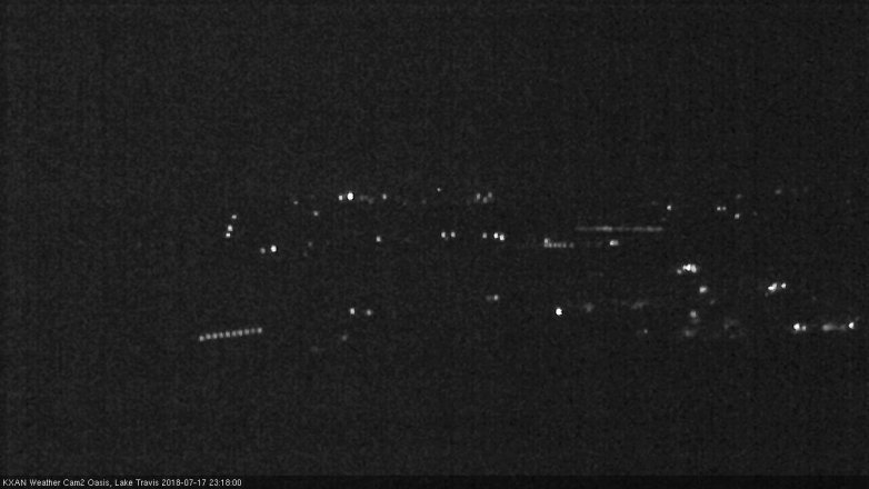 Lake Travis webcam, July 17, 2018 10:20 PM CT