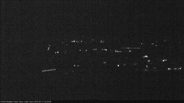 Lake Travis webcam, July 17, 2018 10:25 PM CT
