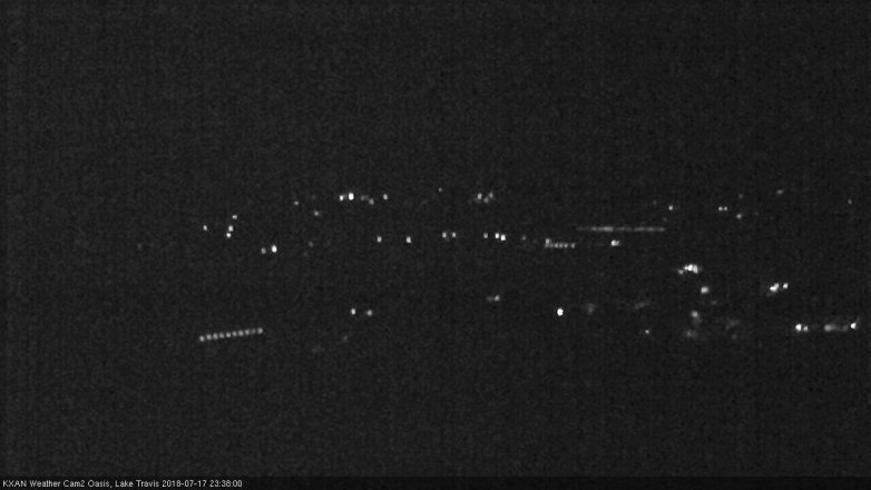 Lake Travis webcam, July 17, 2018 10:40 PM CT