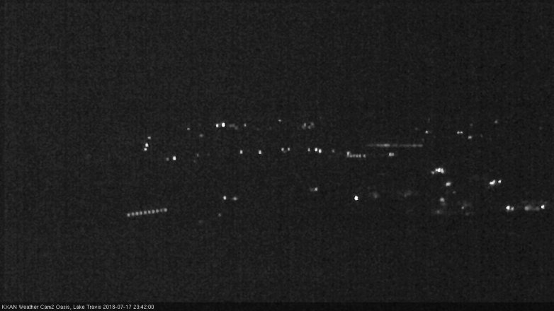 Lake Travis webcam, July 17, 2018 10:45 PM CT