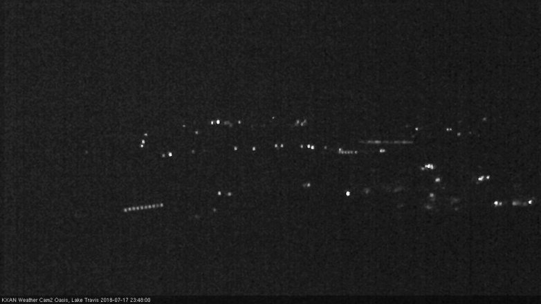 Lake Travis webcam, July 17, 2018 10:50 PM CT
