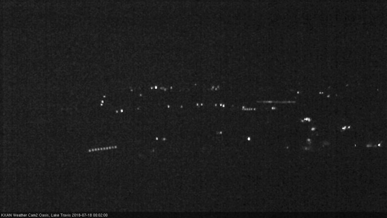 Lake Travis webcam, July 17, 2018 11:05 PM CT