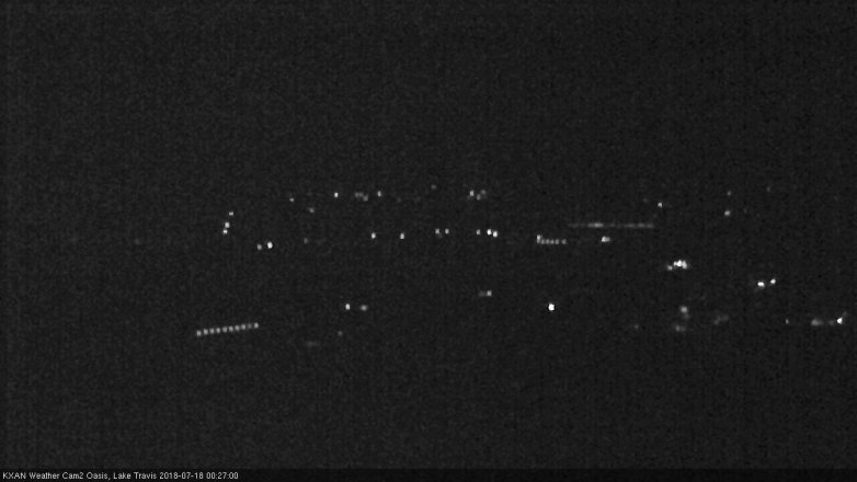 Lake Travis webcam, July 17, 2018 11:30 PM CT