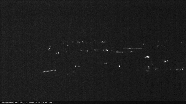 Lake Travis webcam, July 17, 2018 11:35 PM CT