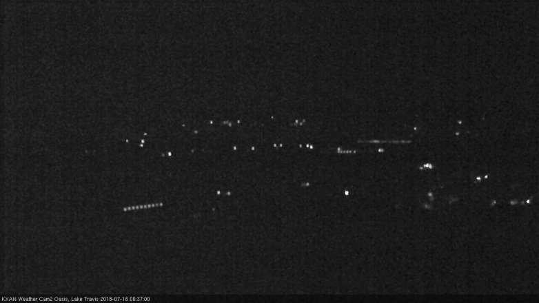 Lake Travis webcam, July 17, 2018 11:40 PM CT