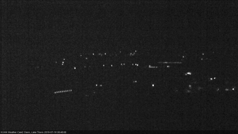 Lake Travis webcam, July 17, 2018 11:50 PM CT