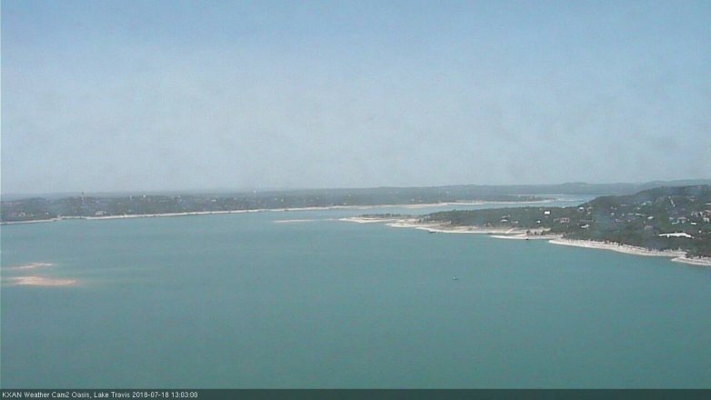 Lake Travis webcam, July 18, 2018 12:05 PM CT
