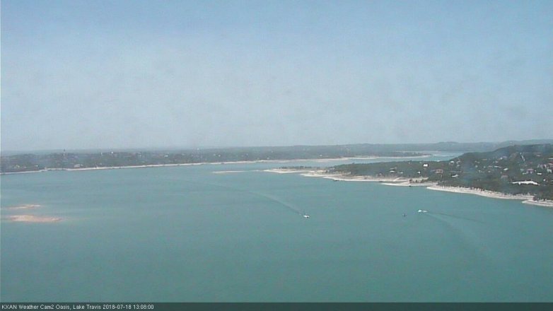 Lake Travis webcam, July 18, 2018 12:10 PM CT