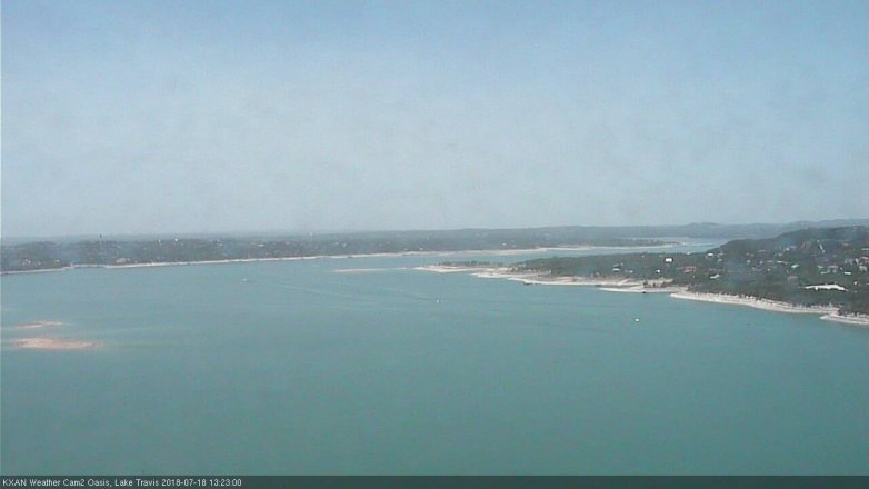 Lake Travis webcam, July 18, 2018 12:25 PM CT