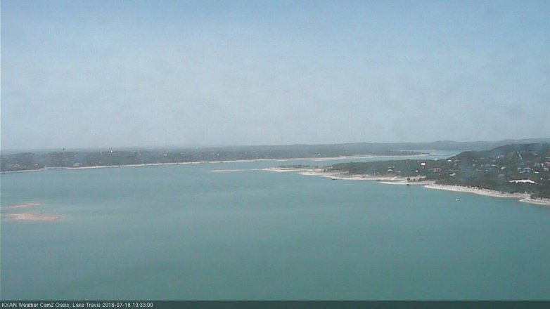 Lake Travis webcam, July 18, 2018 12:35 PM CT