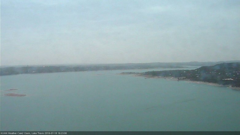 Lake Travis webcam, July 18, 2018 3:25 PM CT