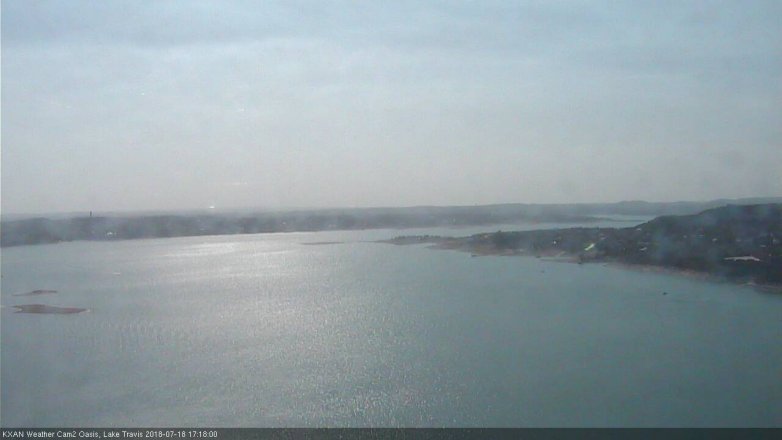 Lake Travis webcam, July 18, 2018 4:20 PM CT