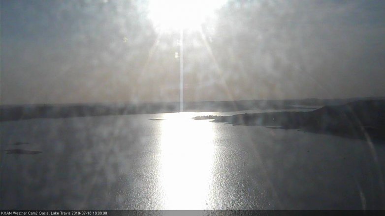 Lake Travis webcam, July 18, 2018 6:10 PM CT