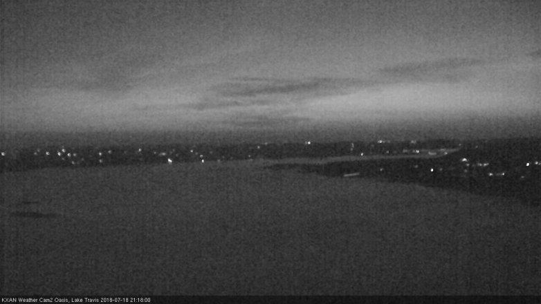 Lake Travis webcam, July 18, 2018 8:20 PM CT