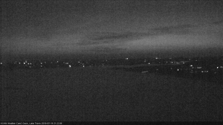 Lake Travis webcam, July 18, 2018 8:25 PM CT
