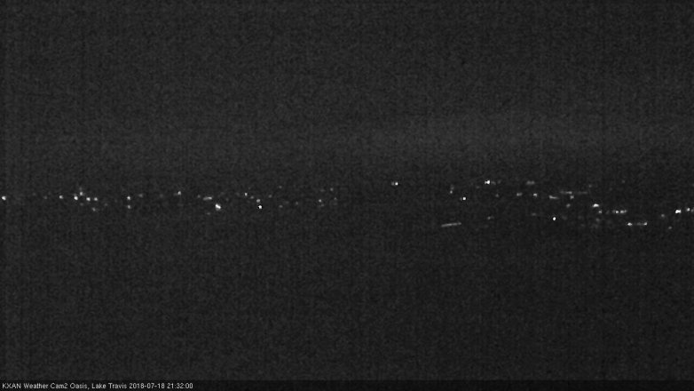 Lake Travis webcam, July 18, 2018 8:35 PM CT