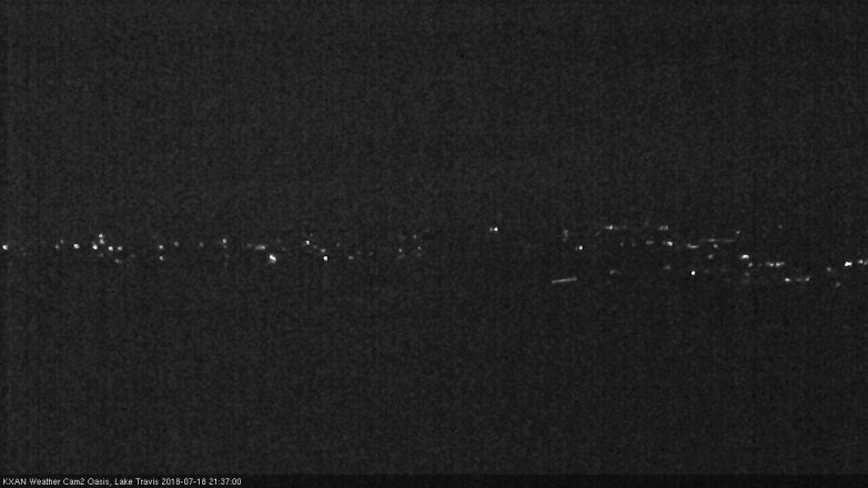 Lake Travis webcam, July 18, 2018 8:40 PM CT