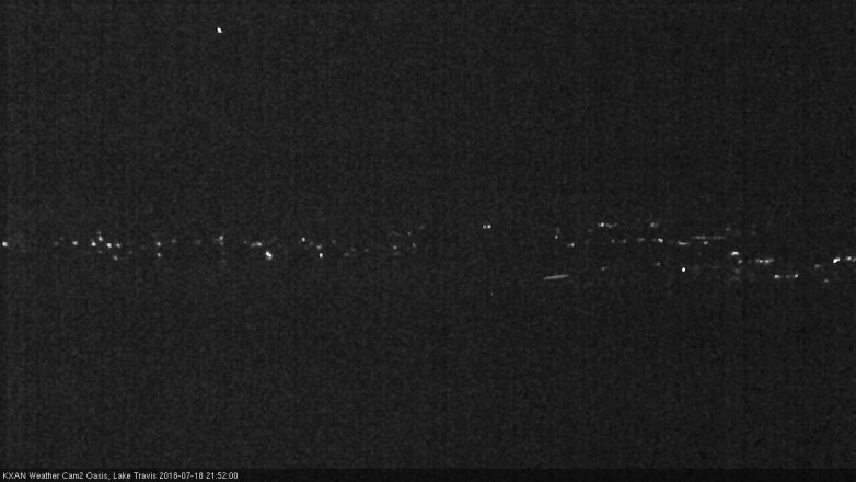 Lake Travis webcam, July 18, 2018 8:55 PM CT