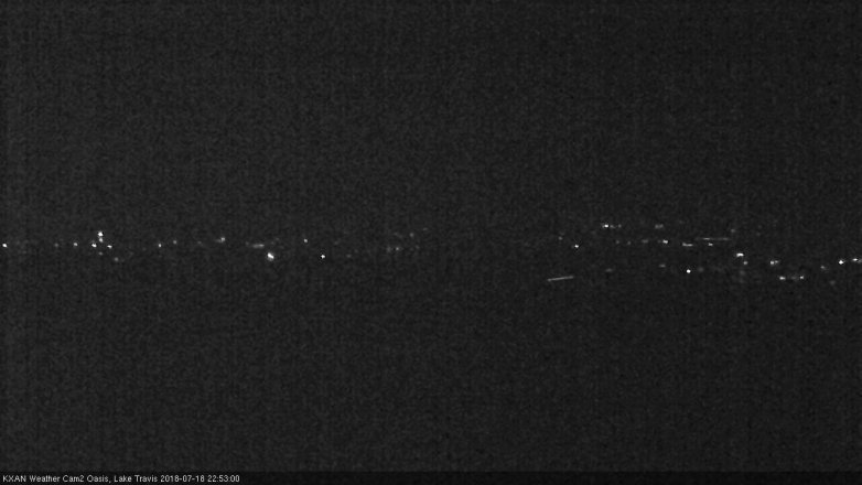Lake Travis webcam, July 18, 2018 9:55 PM CT