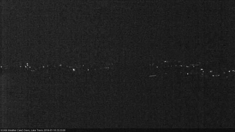 Lake Travis webcam, July 18, 2018 10:25 PM CT