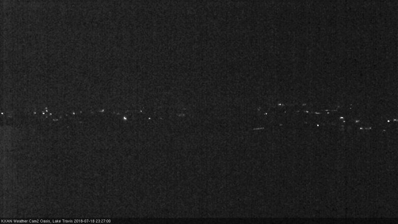 Lake Travis webcam, July 18, 2018 10:30 PM CT