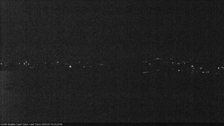 Lake Travis webcam, July 18, 2018 10:35 PM CT